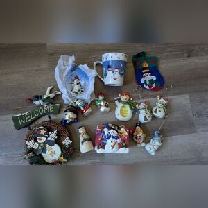 Vintage Snowman Christmas Lot